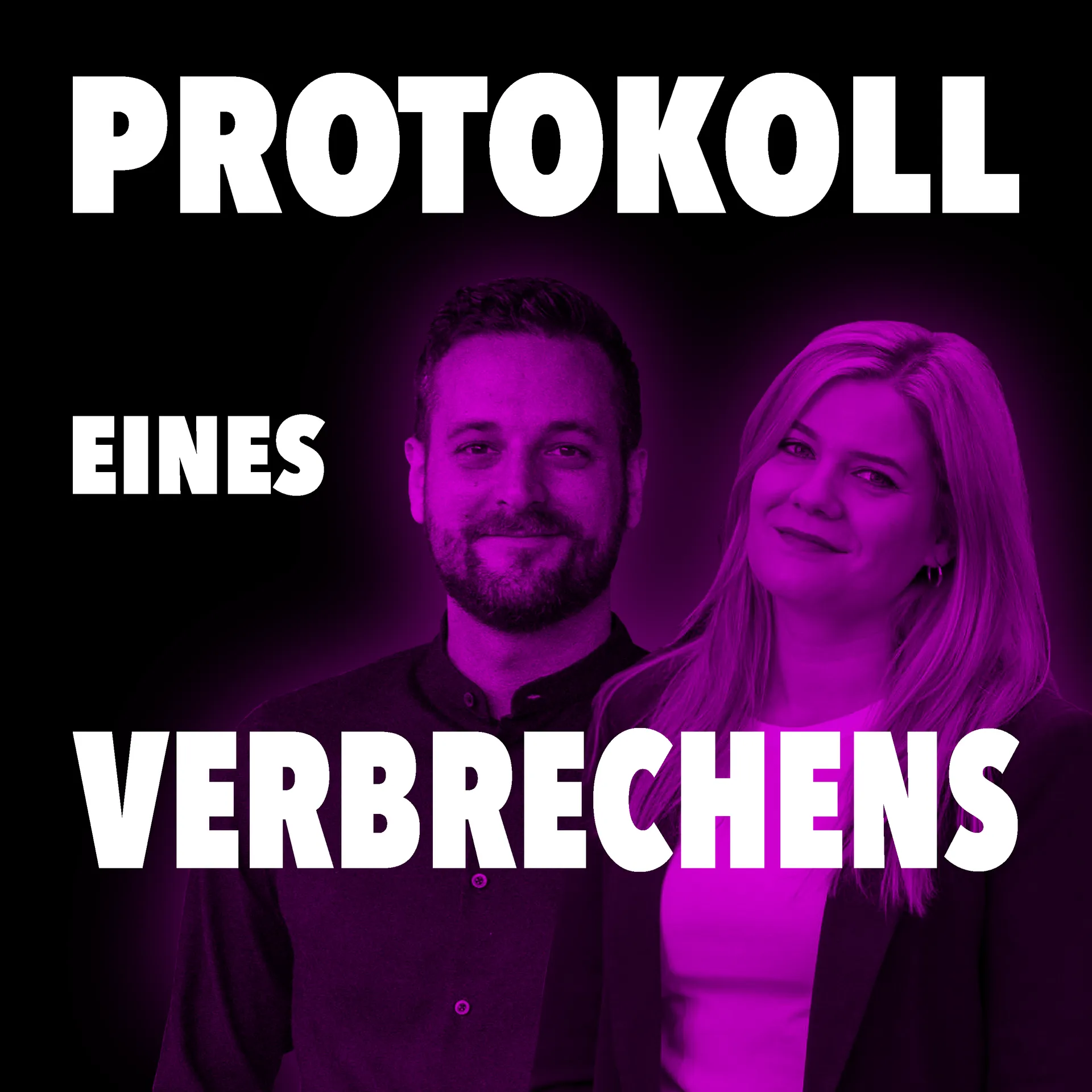 Key Visual «Protokoll eines Verbrechens» mit Alexander Wenger und Seline Meier